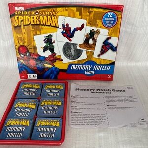 Spider Sense Spider-Man Memory Match Card Game, Marvel, Cardinal Industries, 3+